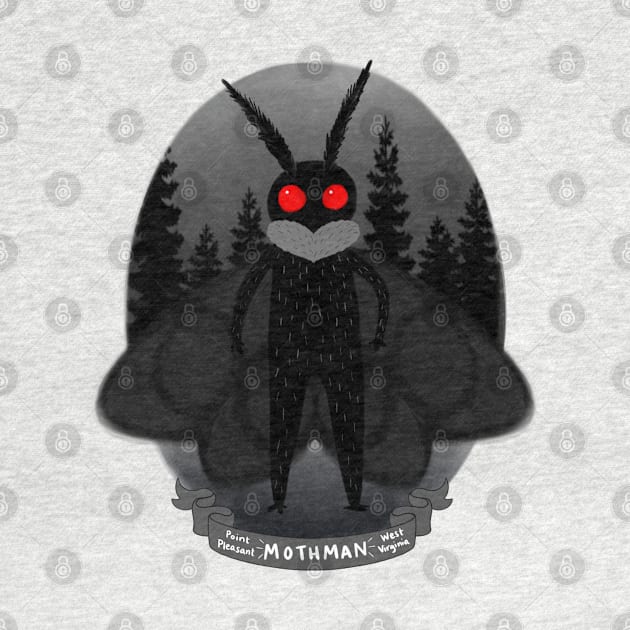 Mothman! Travel Plaque by Meowlentine